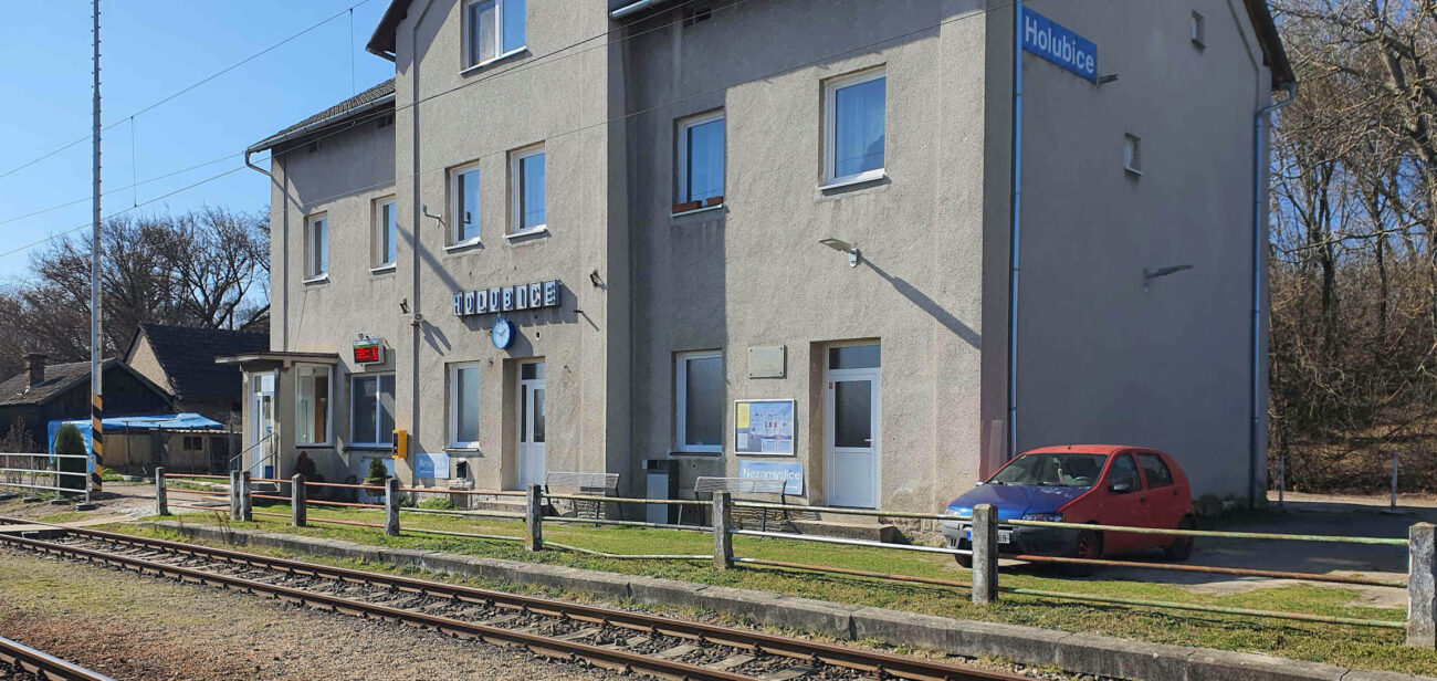 Nádraží Holubice v Jihomoravském kraji