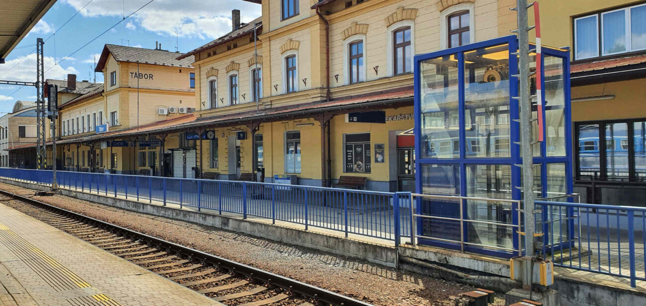 Vlakové nádraží v Táboře