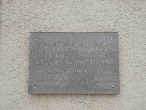 Studenec - detail pamětní desky