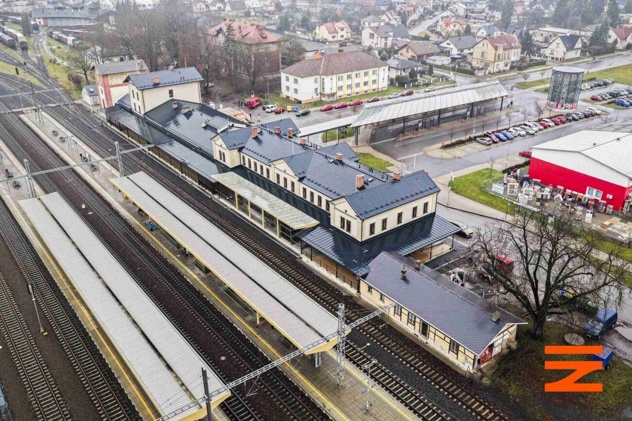 Nádraží v Jaroměři po rekonstrukci, zdroj Správa železnic