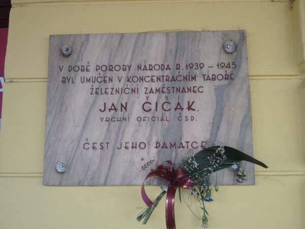 Pamětní deska v Šumperku